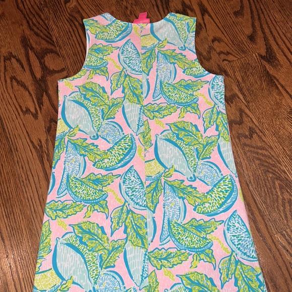 Lilly Pulitzer GIRLS MINI HARPER SHIFT Urchin Pink Vitamin Sea Green L(8-10)&XL - Picture 5 of 6